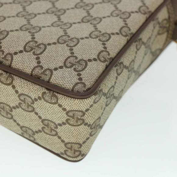 GUCCI GG Canvas Clutch Bag PVC Leather Beige 156.01.053 Auth yk8651 - Picture 15 of 16
